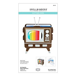 Spellbinders 3D Vignette Retro Television