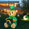 SHDEJTG 4 Ft St Patricks Day Inflatables Outdoor Decorations, Blow