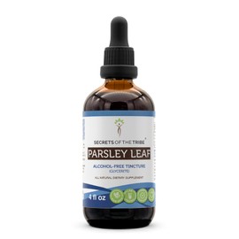 Secrets of the Tribe Parsley Leaf Alcohol-Free Liquid Extract, Parsley (Petroselinum crispum) Dried Leaf Tincture Supplement (4 FL OZ)