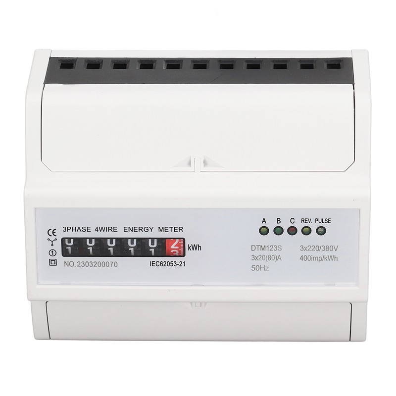 Digital Electric Energy Meter 7P 3 Phase Energy Meter DIN
