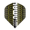 WINMAU Mega Standard Logo Black & Yellow Dart Flights -