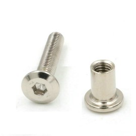 VEDA 10pcs Alloy Steel M6 X 25mm KITCHEN BEDROOM CABINET CUPBOARD FIXINGS HEX BOLTS CONNECTOR