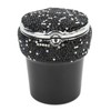 Car Ashtray DiamondStudded Smokeless Container with LED Light Indicator Multifunctional