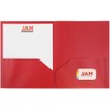 JAM PAPER Plastic 2 Pocket POP Folders - Durable School
