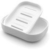 Plastic Soap Dish with Drainage,Soap Dishes Holder for Bathroom Shower，Keep