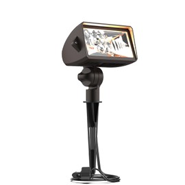 GOODSMANN Low Voltage Spotlight 18W LED Wall Wash Light 12V Outdoor Brown Landscape Lighting 1000 Lumen 2700K Warm White Metal Handwired Floodlight with Stake and Connector for Garden Lawn Patio