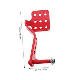 GRIRIW 1 Set Race Cars Go Kart Pedals Kit Replacement Brake Throttle Pedals Racing Go Kart Accessory Go Kart Brake Cart Modified Parts Go Kart Foot Pedal Metal Red