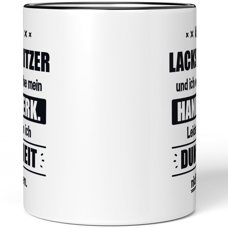 JUNIWORDS Tasse, Ich bin Lackspritzer und ich verstehe mein Handwerk.