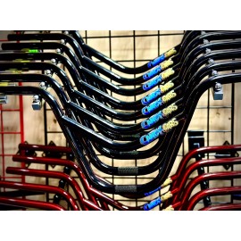 Nowear New USA Nebraska Made Nowear 2 pc Candybars BMX Handlebar 9.5” Black