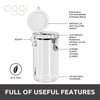 Oggi Clear Canister Airtight 72oz - Clamp Lid & Spoon