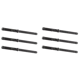 Gedotec Shelf Support Steel Brown Galvanised – Clear, Pack of 6 Shelf Brackets Metal Heavy Duty Brackets Shelf Bracket Wall Mounting Shelf Support Invisible Wall Shelf Support Galvanised (10 x 145 mm)