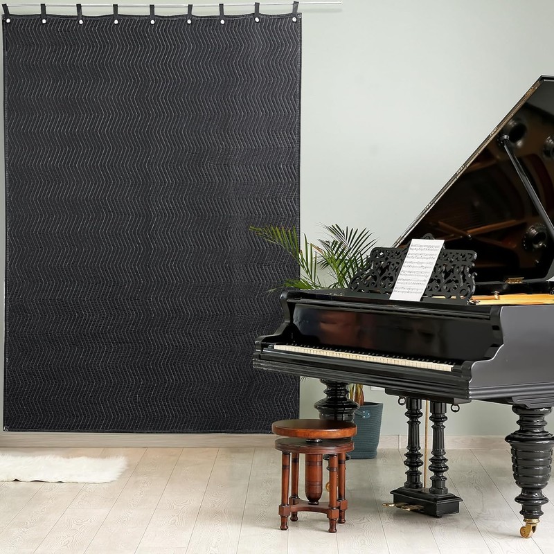 HOMBYS Large Sound Dampening Blanket, 72" x 48" Sound Absorbing