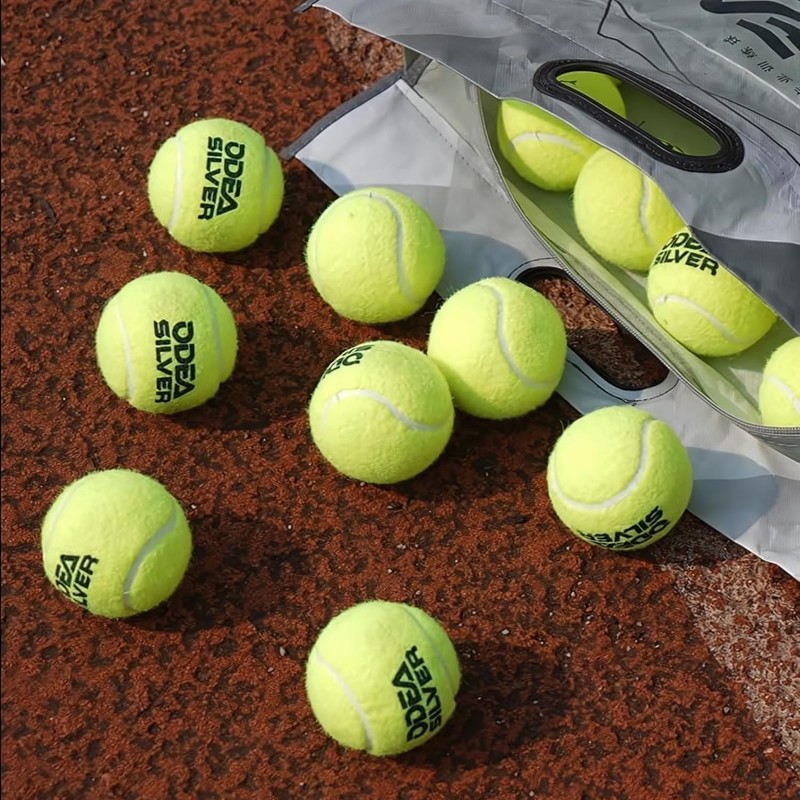 Odea Silver Training Tennis Balls,Good Bounce and Wear-Resistant,Suitable for Advanced