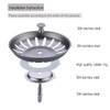 Kitchen Sink Drain Basket Strainer Filter/Stopper with Handle, Anti-Clog Kitchen