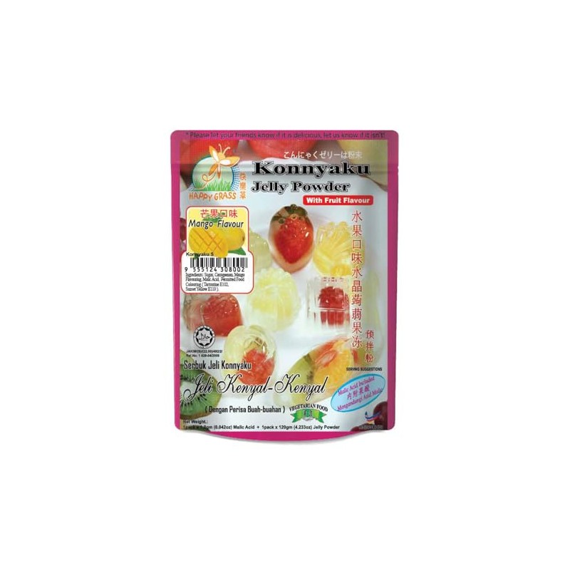 Happy Grass Konnyaku Jelly Powder with Mango Flavour 300g (1