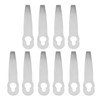 10 Pcs Lawn Mower Metal Blade Replacement Mowing Blade for