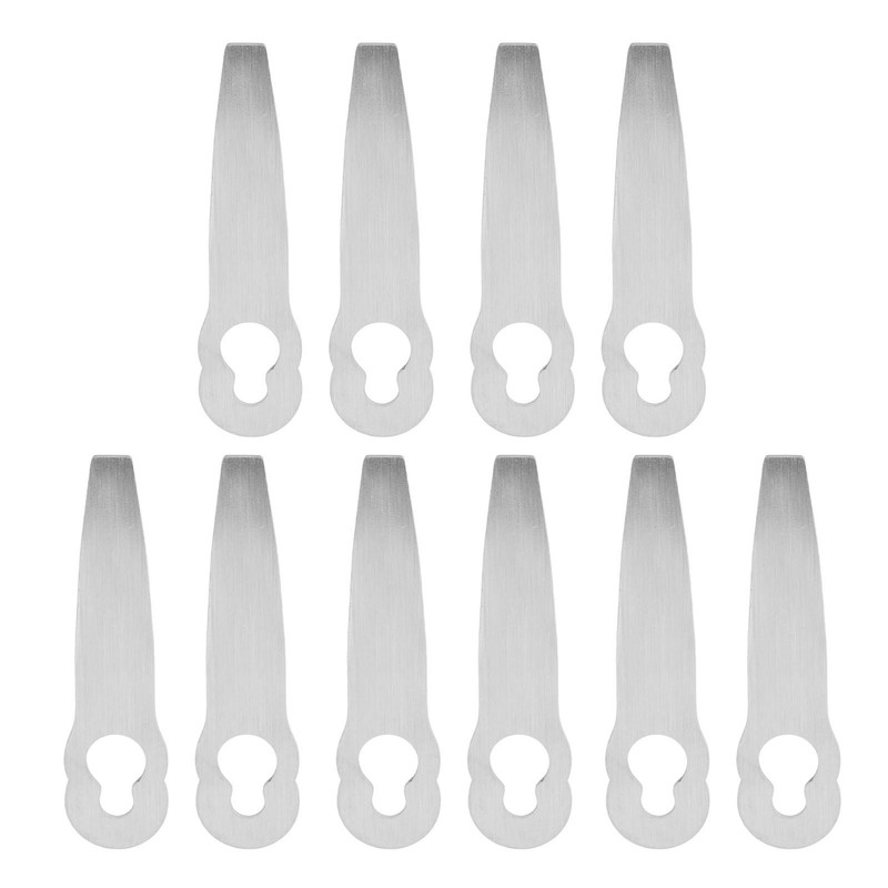 10 Pcs Lawn Mower Metal Blade Replacement Mowing Blade for