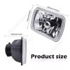 CHUSYYRAY Pair 5x7" 7x6" LED Headlights Hi/Lo DRL fit Toyota
