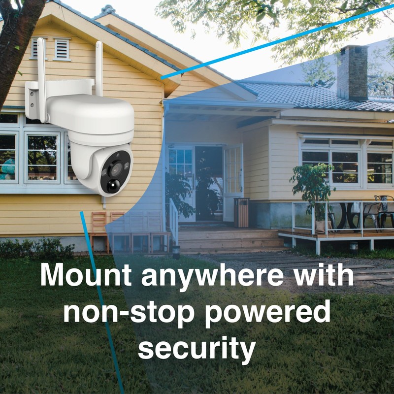 Connect SmartHome FHD Outdoor Pan Tilt Camera with Solar Panel