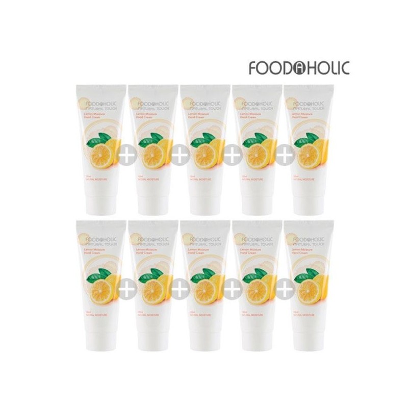 (10 Pieces) Food A Holic Lemon Moisture Hand Cream 100ml