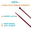 11-inch Plenum Multi-Purpose Cable Tie, 50-lb Tensile Strength, UL 21S