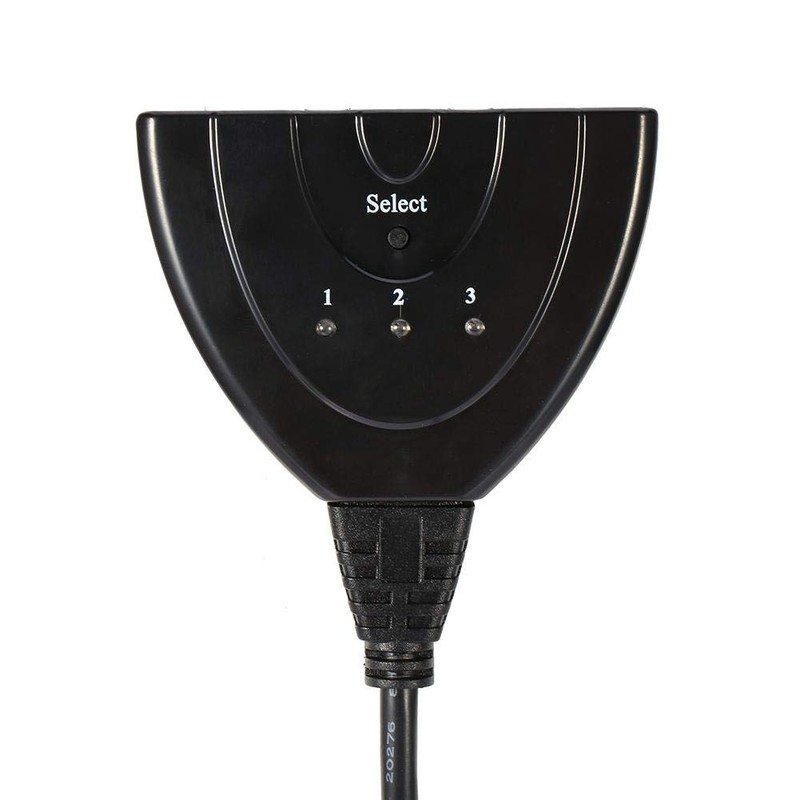 PUSOKEI HDMI Switch, 3-Port HDMI Multidisplay, HDMI Switch 3x1 Switch