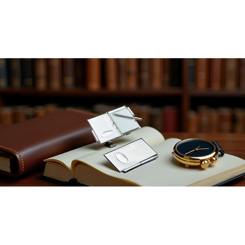 SILBERKANNE Pocket Notepad with Ballpoint Pen & Gift Box -