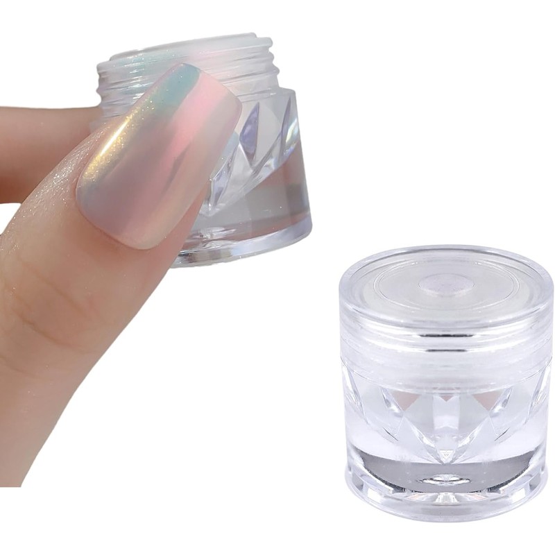 Polvo para uñas plateado efecto metálico fino VOCUE