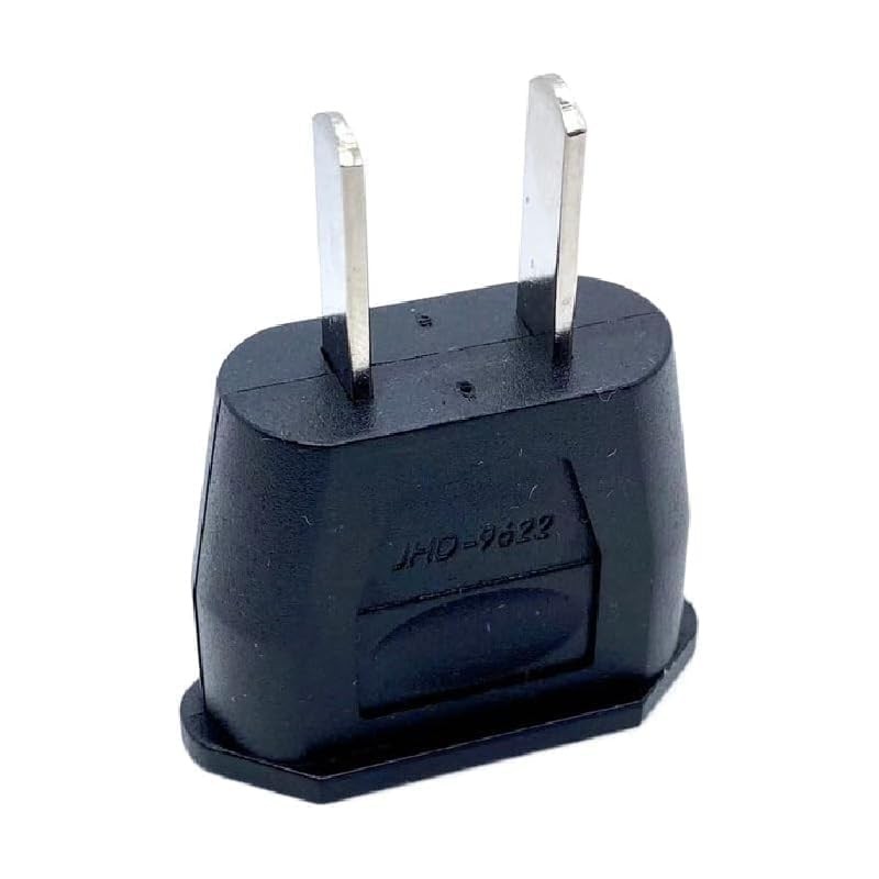 2Pcs Socket Plug Adapter, Europe EU Euro to US Travel