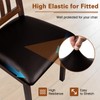 WUSOUPU Leather Seat Covers for Dining Chairs Waterproof Chair Seat