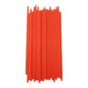 YAOSHENG200PCS 10.2 Inches Disposable Decorative Red Plastic Straws for Birthday