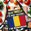 MYSOMY Romanian Kitchen Apron Romania Gift Romanian Themed Gifts Romanian