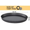 YOUTHINK Tart Pan, 12 Inch Quiche Pan Thickening Nonstick Deep
