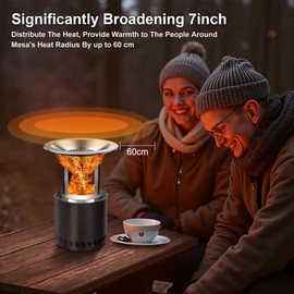 XL Heat Deflector, with 3 Detachable Legs, Accessory for XL Fire Pit, Captures and redirects Warmth, 304 Stainless Steel, (HxDia) 6 x 10.5 in, 1.4 lbs