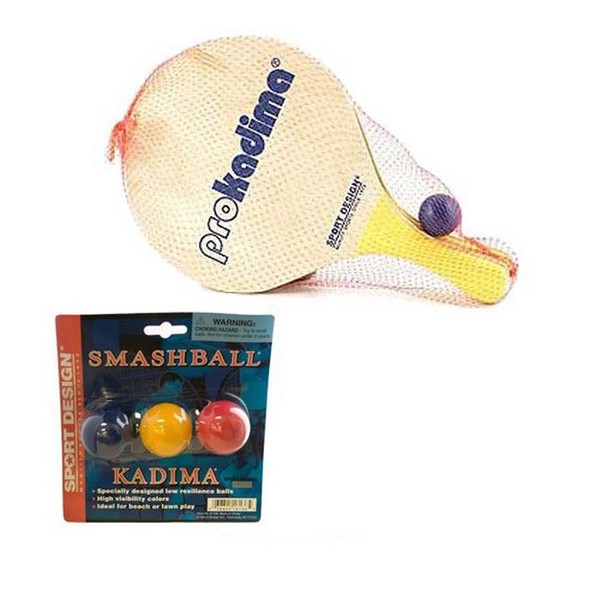 Pro Kadima Paddle Set Plus Replacement Smash Balls Bundle