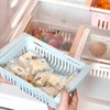 Fridge Drawer Organizer, 4PCS Retractable Drawer Refrigerator Storage Box,Unique Design