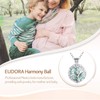 EUDORA Harmony Ball Cherry Blossom Necklace,with Chime Music Wishing Ball