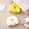 2Pcs DIY Travel Mini Pill Organizer, 7 Compartments Pill Box