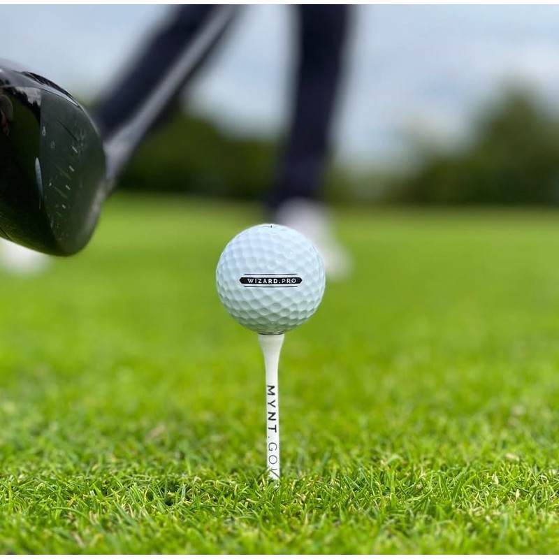 MYNT Premium 100% Natural Hardwood Golf Tees | Includes Wiederverschliessbarem