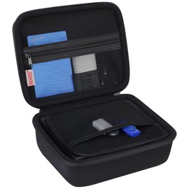 BOVKE Hard Drive Case for WD Elements My Book Seagate Expansion Desktop External Hard Drive HDD 6TB 8TB 10TB 12TB 14TB 16TB 18TB 20TB, 3.5 Inch Portable Desktop HDD Carrying Case, Black+Black