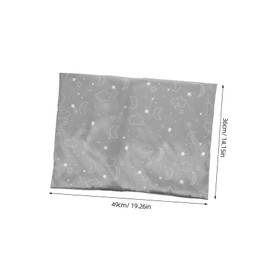 Totority Travel Pillowcase Breathable Decorative Pillow Cover for Soft Envelope Closure Printed Like Material Cloud and Crescent Design Ideal for Travel and Home