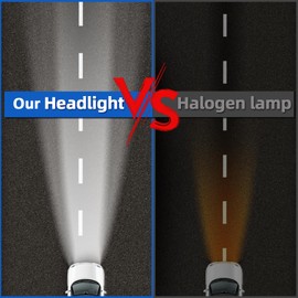 AWALITED Fits for 2006-2010 Ford Explorer High Low Beam Fog Lights Bulbs Combo, 6000K White Plug-and-Play Super Bright Light Bulbs, Pack of 4