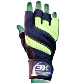 Gym Gloves - SLB Training Gloves with Full Wrist Support, Palm Protection and Extra Grip, Breathable Sport Gloves, Great for Weight lifting, Cross Fit Training, Cycling (Suit for Men & Women)