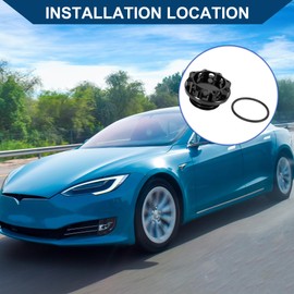 Hihaha Gas Oil Filler Plug Cover for Subaru Ascent 2019-2021 / Inner/Durable / 1 Pcs Black