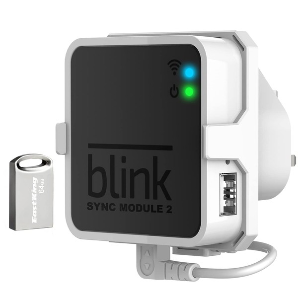 64GB USB Flash Drive and Outlet Mount for Blink Sync