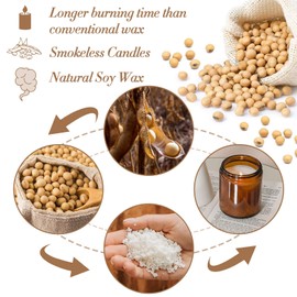 Sukh Soy Wax for Candle Making - Natural Soy Wax Flakes Pure Soy Wax Candle Making Soy Wax Chips Candle Making Wax Supplies for Candle Making Container Candles, Cup Wax, Scented Candles, DIY Wax