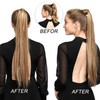 Yamel Ponytail Extension Natural off Black Long Straight 20" Upgrade