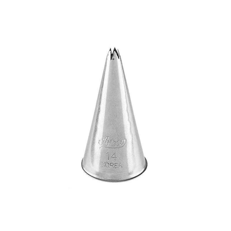 Ateco Open Star Pastry Decorating Tip, Stainless Steel, Silver
