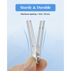 50Pcs Pin Curl Clips, IKOCO Hairdressing Double Prong Hair Clips
