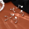 Stocking Stuffers Holiday Outfits for Women 2024 Heart Ear Cuff
